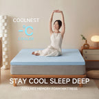SESSILE Blue COOLING Spine & Back Care Medium Firm Foldable Mattress Topper