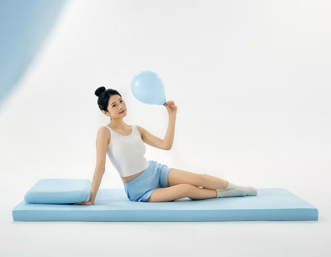 SESSILE Blue COOLING Spine & Back Care Medium Firm Foldable Mattress Topper