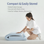 SESSILE Blue COOLING Spine & Back Care Medium Firm Foldable Mattress Topper