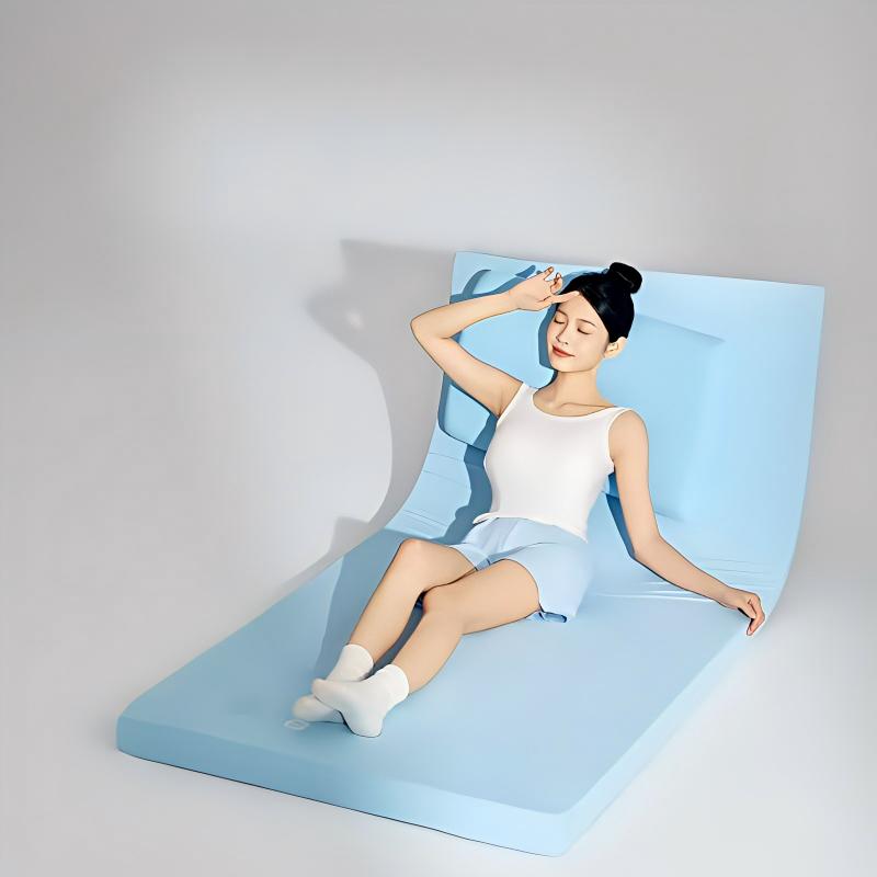 SESSILE Blue COOLING Spine & Back Care Medium Firm Foldable Mattress Topper