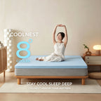 SESSILE Blue COOLING Spine & Back Care Medium Firm Foldable Mattress Topper